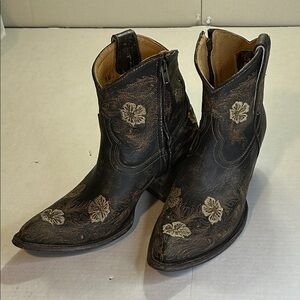 OLD GRINGO 326 LAUREL RUSTIC BEIGE COLOR DARK BROWN OLD SOLES SZ 8B